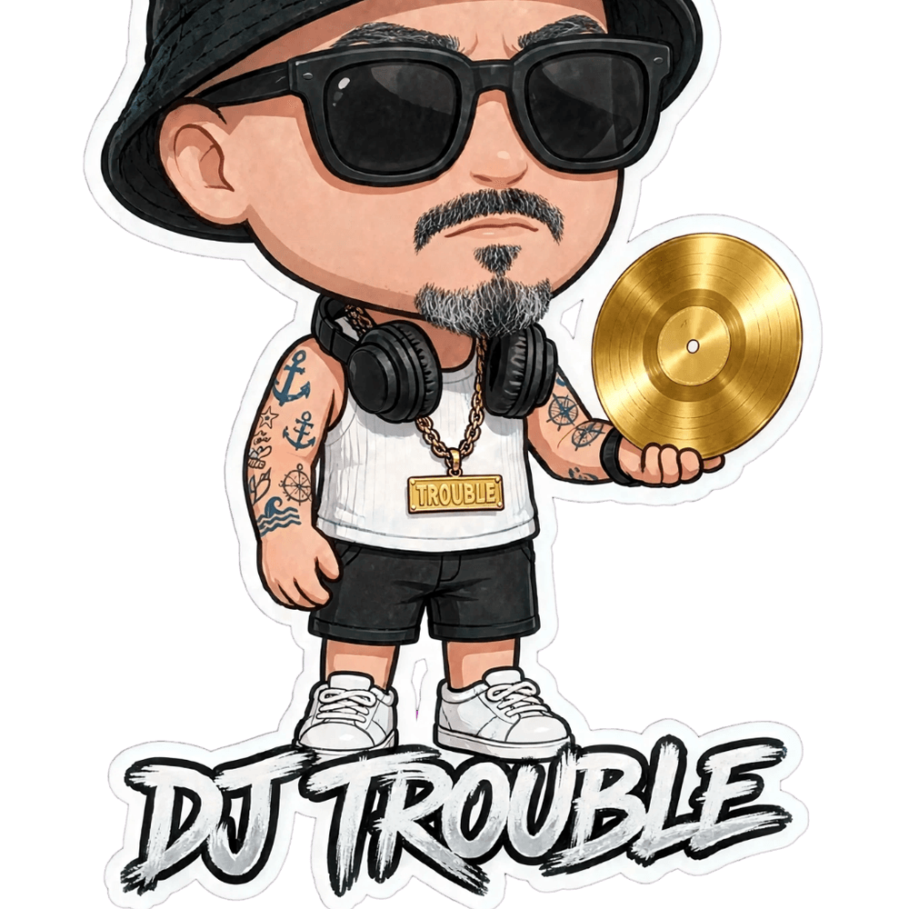 dj trouble vibes logo