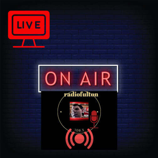 The famous fulton radio logo